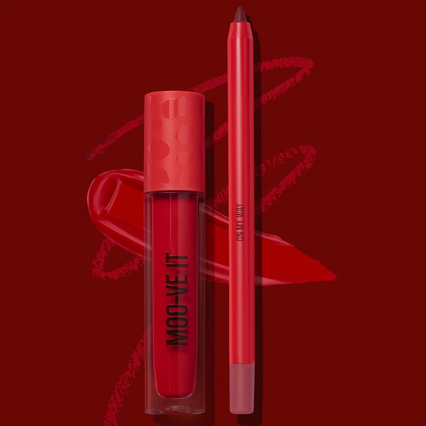Set duo labial y Delineador rojo