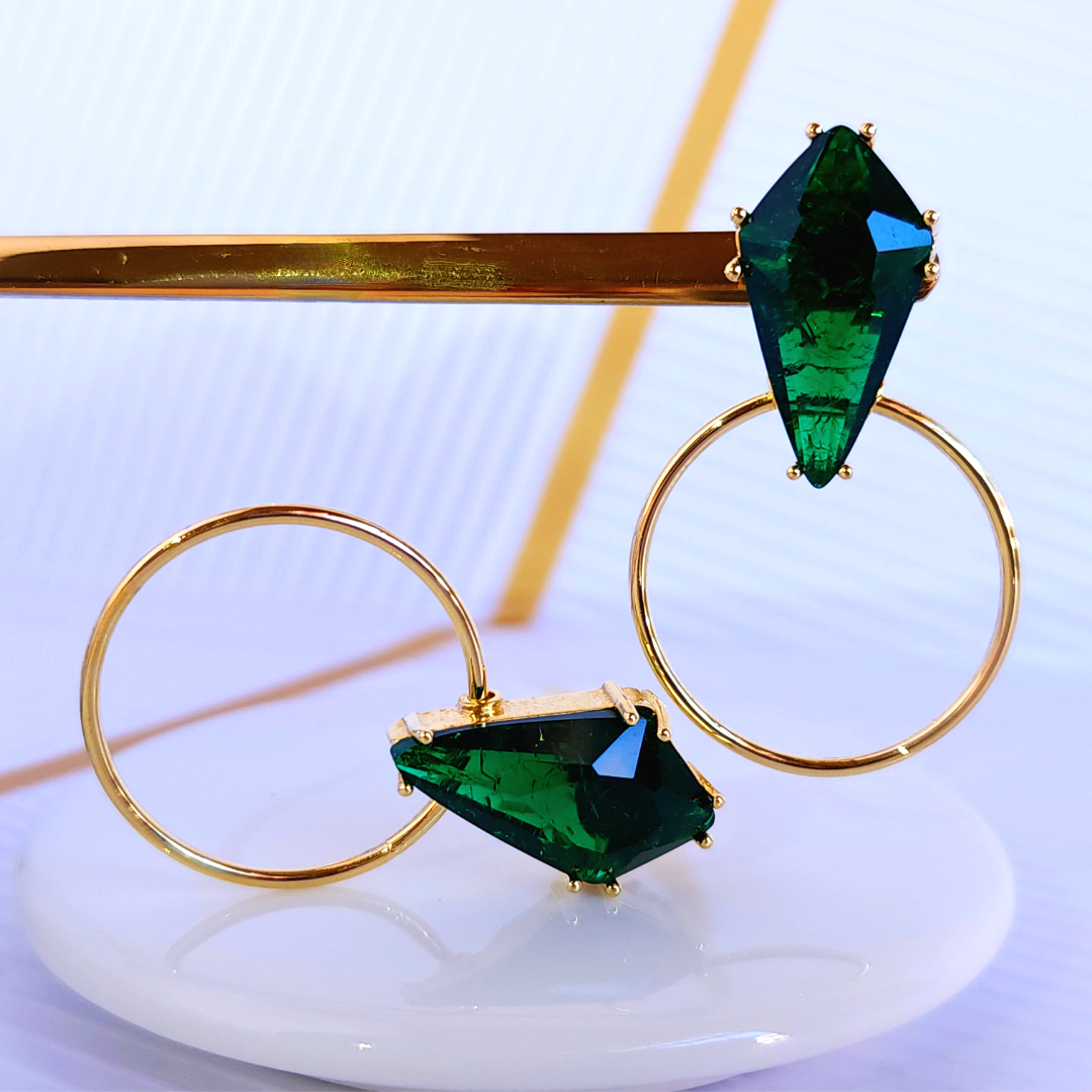 Aretes emerald